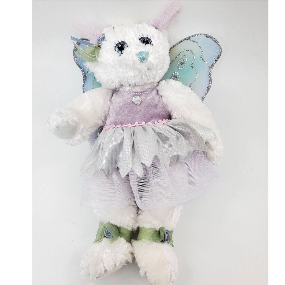 Fiesta Fairy Bears Gabriella Plush‎ Jody Lynn Bergsma White Lavender Wings 2003